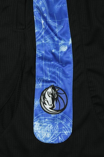 Zipway NBA Basketball Men's Dallas Mavericks Blueprint Shorts, Black - Picture 3 of 8