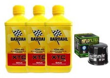 Kit tagliando Honda SW-T 400 2009/2015 3L Bardahl XTC C60 10W40 filtro olio SW-T
