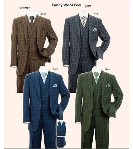 Men's 3 Piece Luxurious Suit With Vest Pants Two Button Two Side Vents Moden Fit - Image 2 of 4