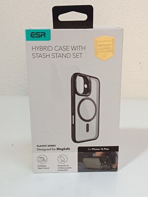 ESR Classic Hybrid Kickstand Halolock MagSafe für iPhone 16 Plus - Schwarz
