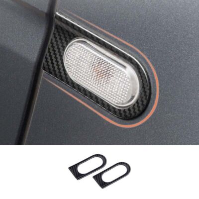 Turn Signal Steel Cover Frame Trim Carbon Fiber For Benz Smart Fortwo 2015-20