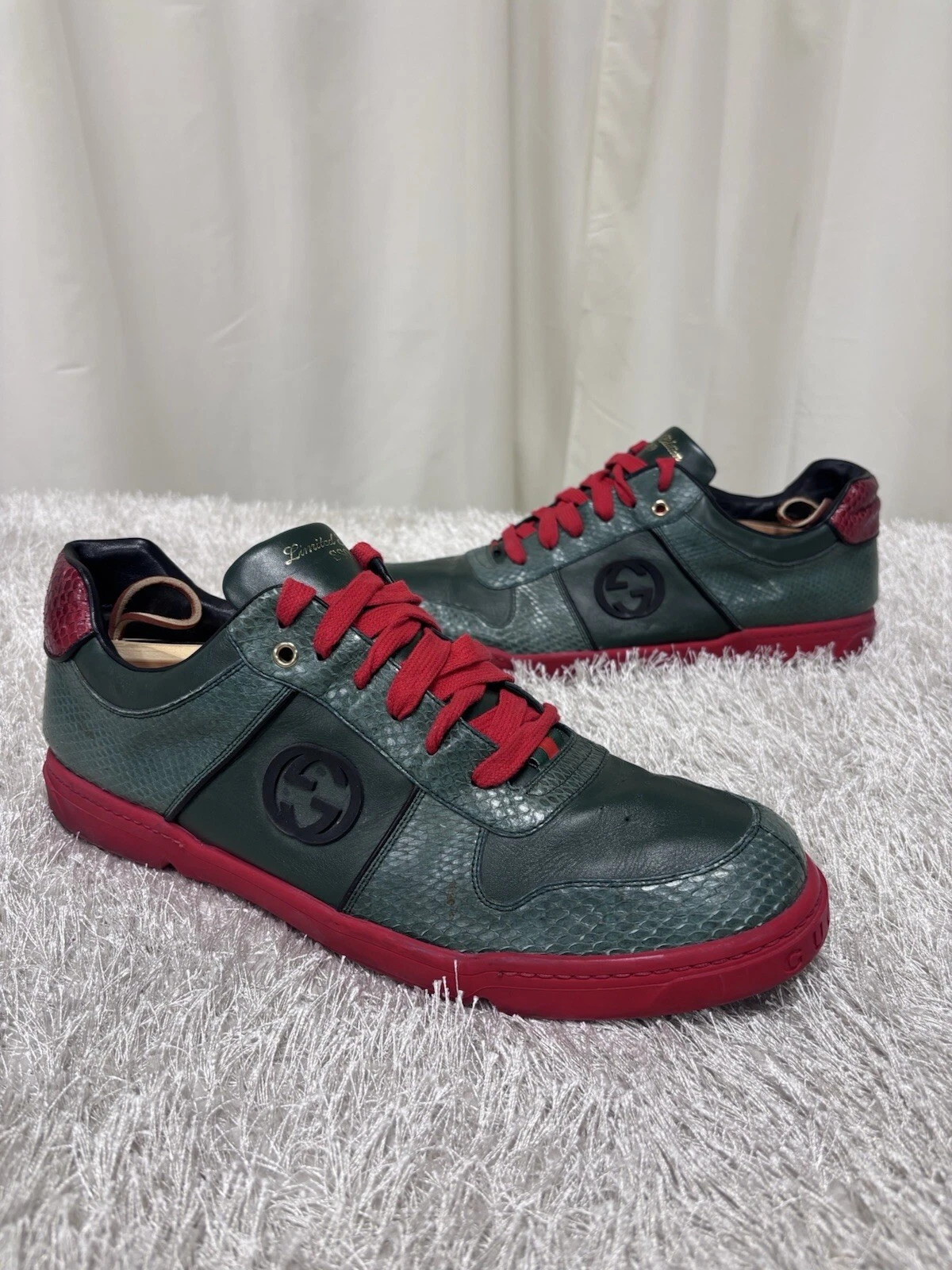 Baskets homme Gucci édition limitée python exotique super rares pointure 14,5