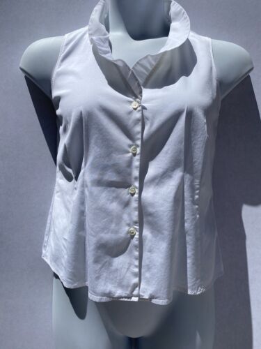 Armani Collezioni Women's white Ruffled Collar Wr… - image 1