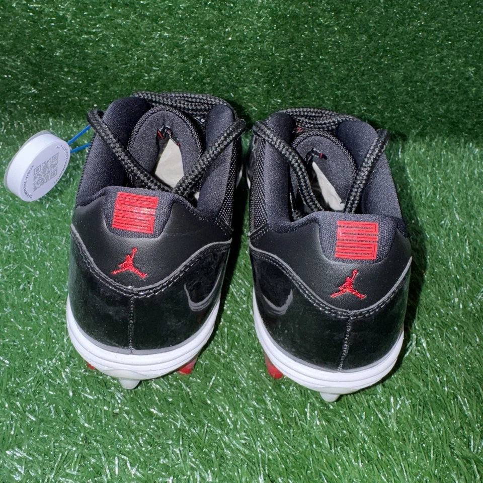 Botines de fútbol Nike Air Jordan 11 retro bajos TD criados negros talla 9,5 AO1560-010 Foto 3 de 4