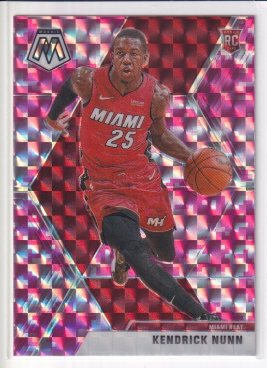 2019-20 Panini Mosaic Basketball Kendrick Nunn #234 Pink Camo Prizm