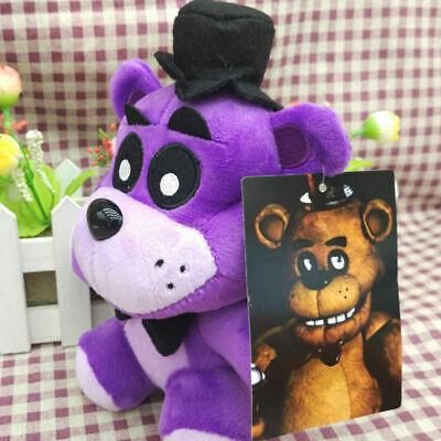 Five Nights at Freddy's FNAF Plushie Toys Purple Shadow And Gold Bear Plush  2PCS