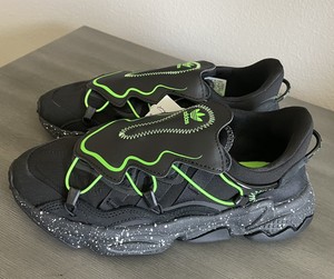 New Adidas Ozweego Core Black Green FZ1955 Running Shoe Yeezy Men's Size 6  | eBay