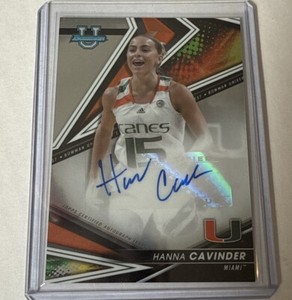 2022-23 Bowman's Best University - AUTO #BOA-HAC Hanna Cavinder RC
