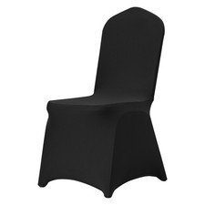 Uimoso 50PCS Black Stretch Spandex Chair Covers for Events and Dining