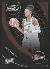 2025 Panini WNBA Player of the Day Satou Sabally Orange #/199 #20 Card