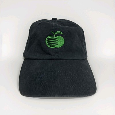 Jack Daniel's Tennessee Apple Strapback Cap Hat Black Green Whiskey Bar 