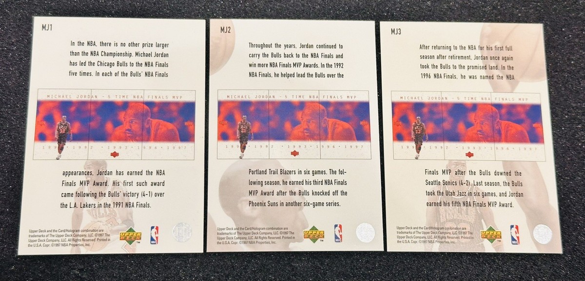 1997 Michael Jordan Upper Deck Japanese Commemorative Finals MVP