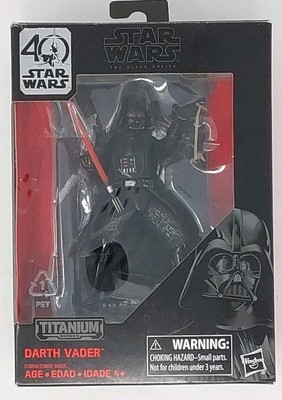 Hasbro Star Wars Black Series Titanium Darth Vader 3.75'' Figure New Sealed