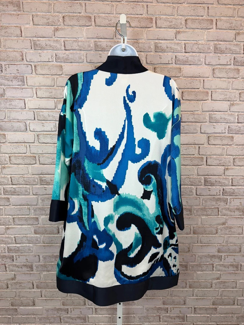 Chicos Duster, Blue multi, Small - image 2