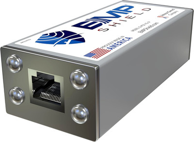 EMP Shield Ethernet Protection Device  Surge Protector for EMP, CME, Solar Flare