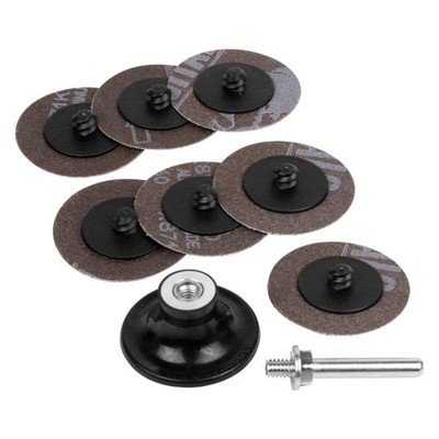 Performance Tool 8-Piece 2'' Coarse Quick Change Surface Prep Disc Kit