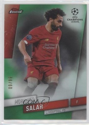 2019 Topps Finest UEFA Champions League Green Refractor 9/99 Mohamed Salah 8we