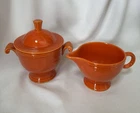 Vintage Fiesta *Near Flawless* Radioactive Red *Cream & Sugar*