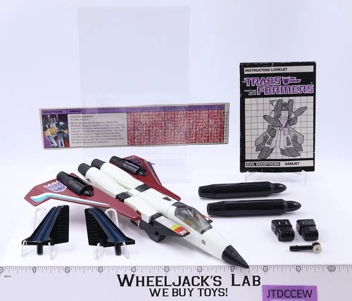 Ramjet 100% Complete 1985 Vintage Hasbro G1 Transformers Action Figure Canada