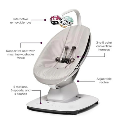 MamaRoo  Multi-Motion Baby Swing by 4moms   Bluetooth Infant Seat   GREAT DEAL!