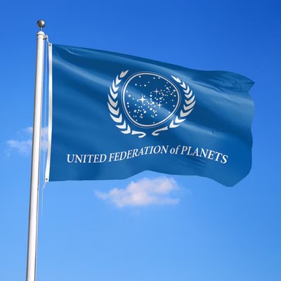 Star Trek United Federation of Planets Flag 150x90cm Starfleet Command FreePost