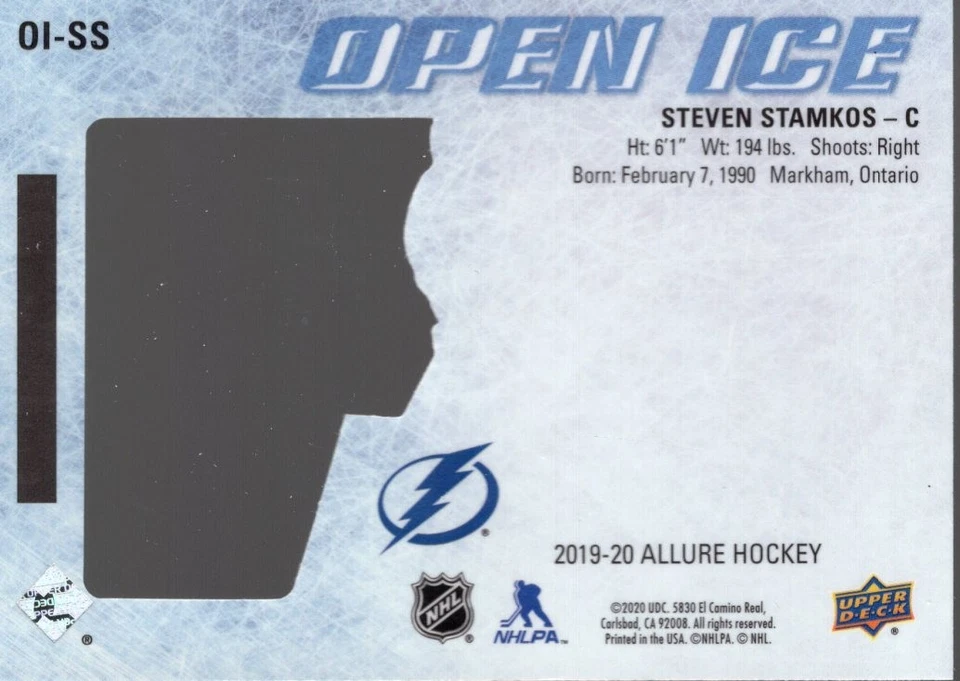 2019-20 Upper Deck Allure Open Ice #OISS Steven Stamkos - HKY - Image 2 of 2