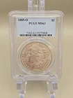 1885-O Morgan Silver Dollar $1 - PCGS MS63