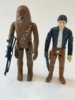 VINTAGE KENNER STAR WARS BESPIN HAN SOLO AND CHEWBACCA COMPLETE 1980/1977 TIGHT!
