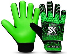 Soccer Goalie Gloves Youth, Football Goalkeeper Gloves for Kids Boys Youth Ch...