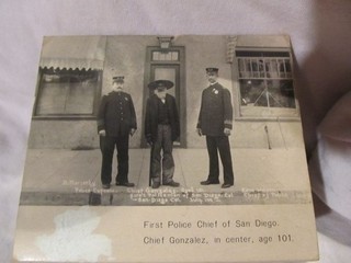 VINTAGE 1876 fiammiferi polizia SAN DIEGO FIAMMIFERI