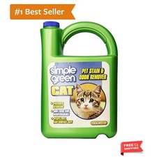 Cat Stain  Odor Remover - Enzyme Cleaner for cat Urine, Feces, Blood, Vomit ...