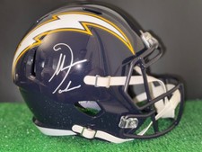 ANTONIO GATES SIGNED SAN DIEGO CHARGERS NAVY FULL SIZE SPEED HELMET