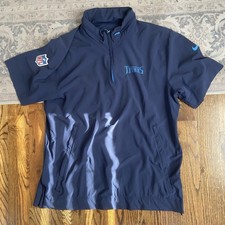 Tennessee Titans Short Sleeve Sideline Jacket Large Nike 