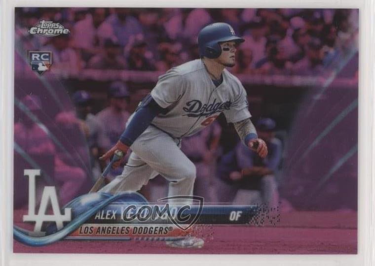 2018 Topps Chrome Pink Refractor Alex Verdugo #167 0b0