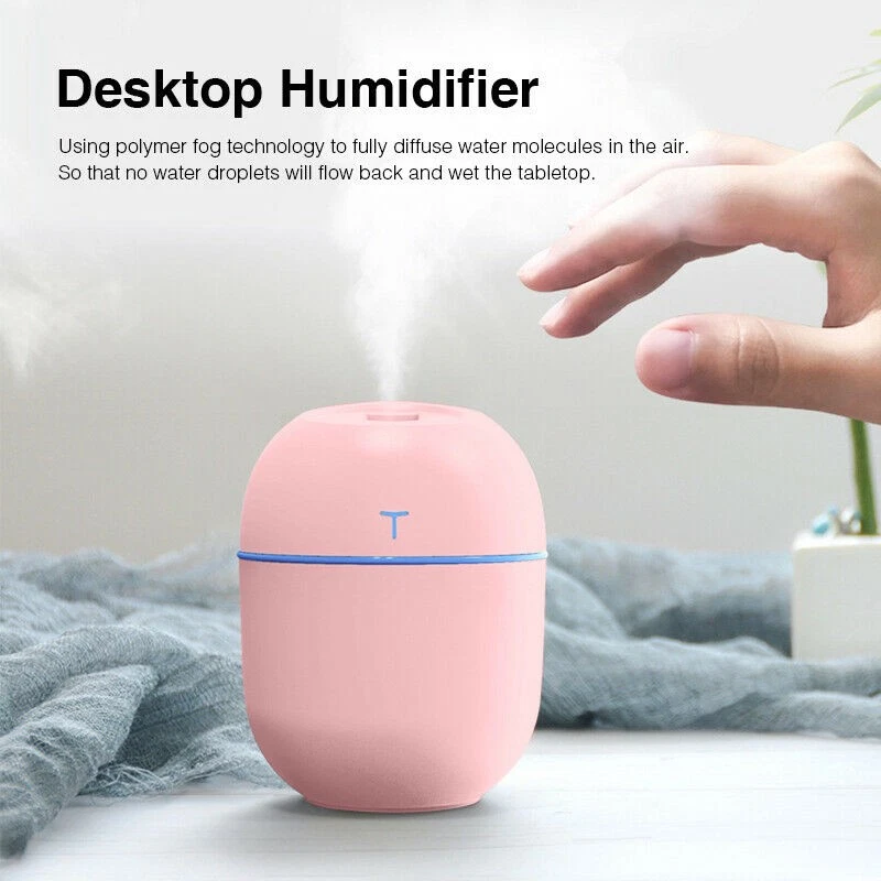 Humidificador de Aire Mini Ultrasónico USB Difusor de Aceite Esencial Purificador de Coche Aroma Ani Foto 2 de 4