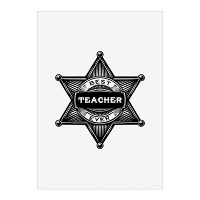 Wandbilder Poster Drucke ''Bester Lehrer aller Zeiten'' (PP058107)