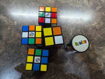 Set Of 5 Vintage Rubiks Cubes 