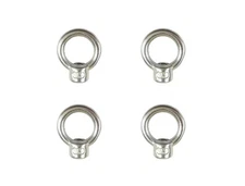 4 Pieces 316 Stainless Steel Lifting Eye Nut 1/4" UNC Marine Grade (1/4" - 4 PK)