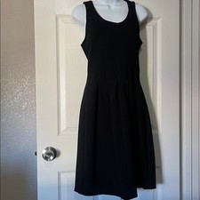 J. Crew Knit Fit Flare Black Dress EUC retail $98