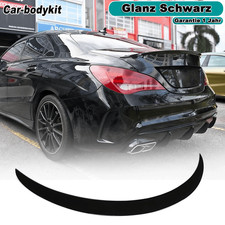 Kofferraum Heckspoiler Heckflügel Spoiler Schwarz Glanz Für Mercedes CLA C117