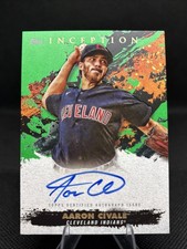 2021 Topps Inception Rookies and Emerging Stars Aaron Civale Green Auto /125
