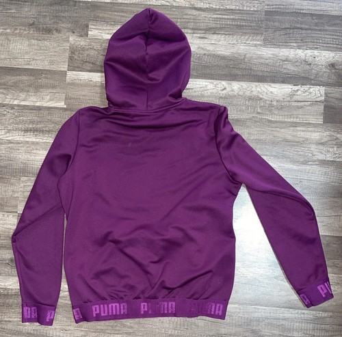 Puma Hooded Sweatshirt – Purple – Youth Large (C2) - Picture 7 of 10