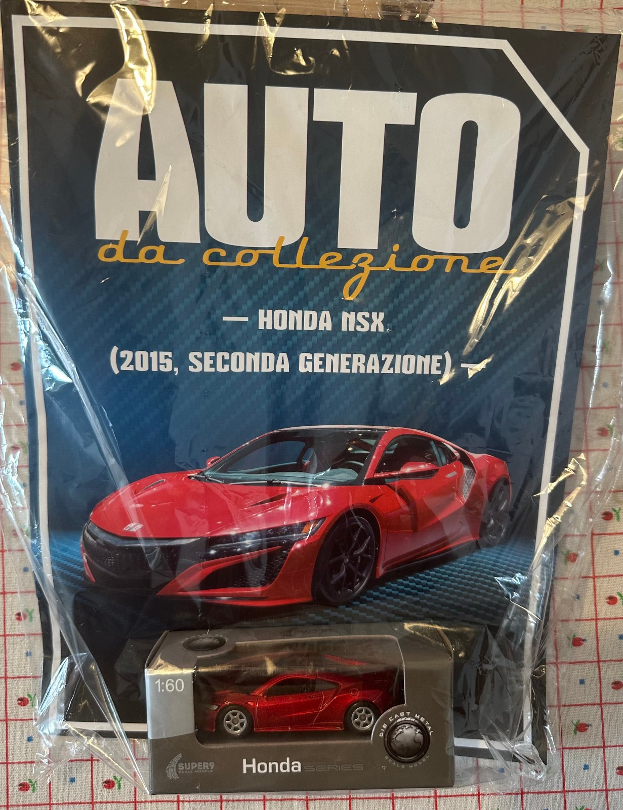 HONDA NSX 2015 2° SECONDA GENERAZIONE 1:60 SUPER9 AUTO DA COLLEZIONE ITALIA