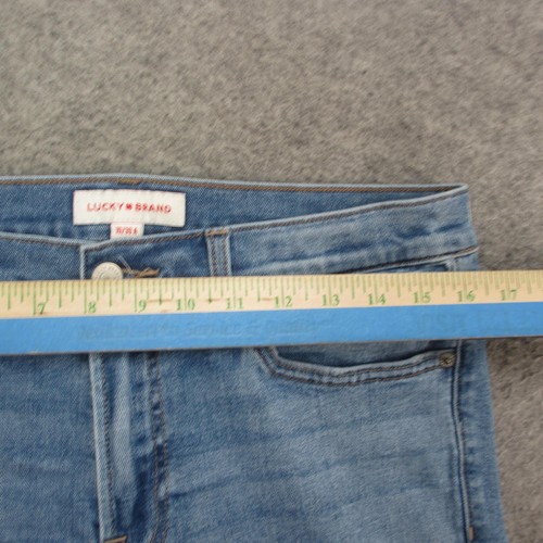Lucky Brand Jeans Womens 10/30 Blue Denim Sweet Mid Rise Straight Medium Wash - Picture 3 of 13