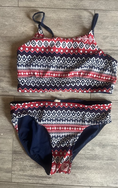 Justice Girls 2 Piece Reversible Suit Size 16