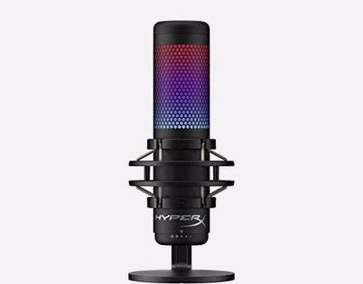 HyperX QuadCast S RGB LED USB Cardioid Microphone - Black