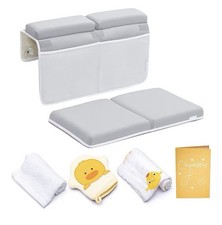 Baby Bath Kneeler And Elbow Rest Set. Kneeling Pad For Bathing Babies Or Pets.