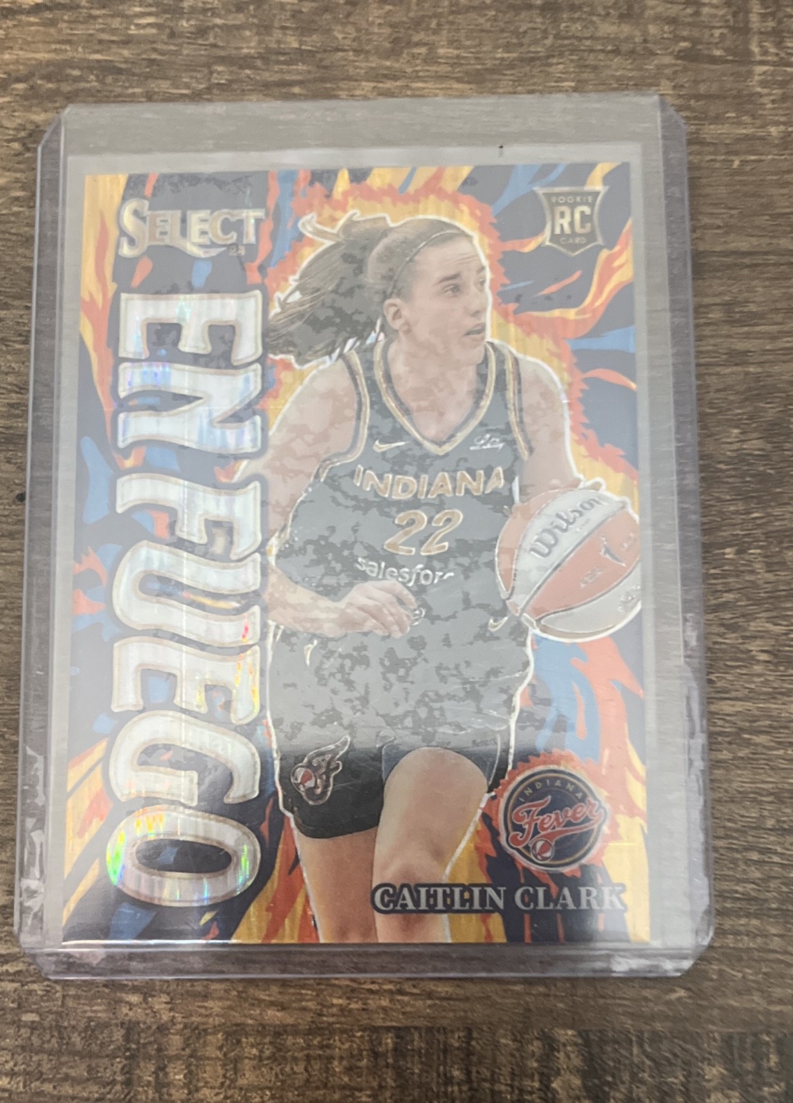 2024 Panini Select WNBA - En Fuego Caitlin Clark #14 Flash Prizm (RC)