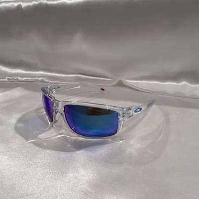 Mens Sunglasses Clear Frame Blue Lens Oakley Four S Ice Blue W