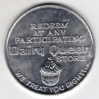 VINTAGE DAIRY QUEEN 40 CENTS OFF ALUMINIUM TOKEN COIN